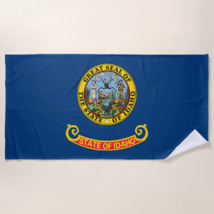 Idaho State Flag Beach Towel