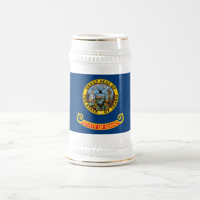 Idaho State Flag Beer Stein (Center)