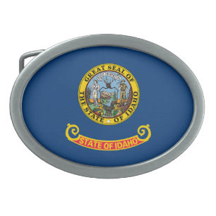 Idaho State Flag Belt Buckle