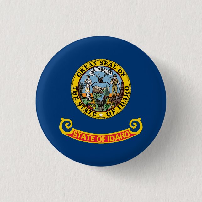 Idaho State Flag Button (Front)