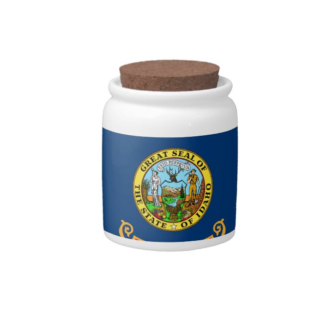 Idaho State Flag Candy Jar (Front)