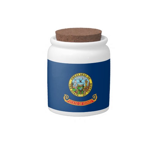 Idaho State Flag Candy Jar