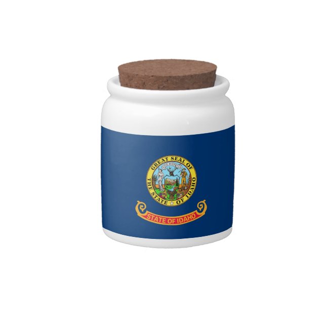 Idaho State Flag Candy Jar (Front)