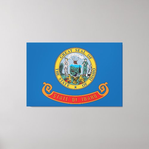 Idaho state flag canvas print