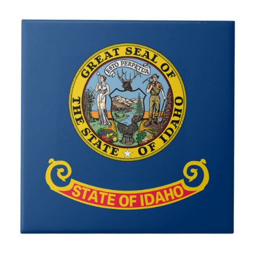 Idaho State Flag Ceramic Tile