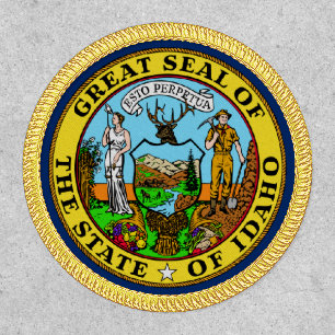 Idaho State Flag Circle Patch