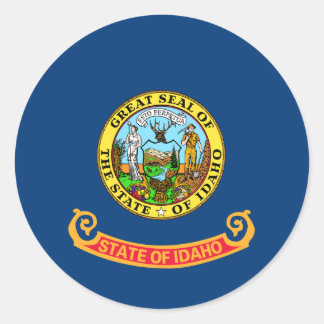 Idaho State Flag Classic Round Sticker