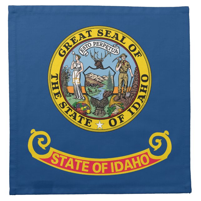 Idaho State Flag Cloth Napkin (Front)