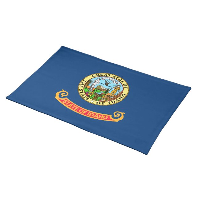Idaho State Flag Cloth Placemat (On Table)