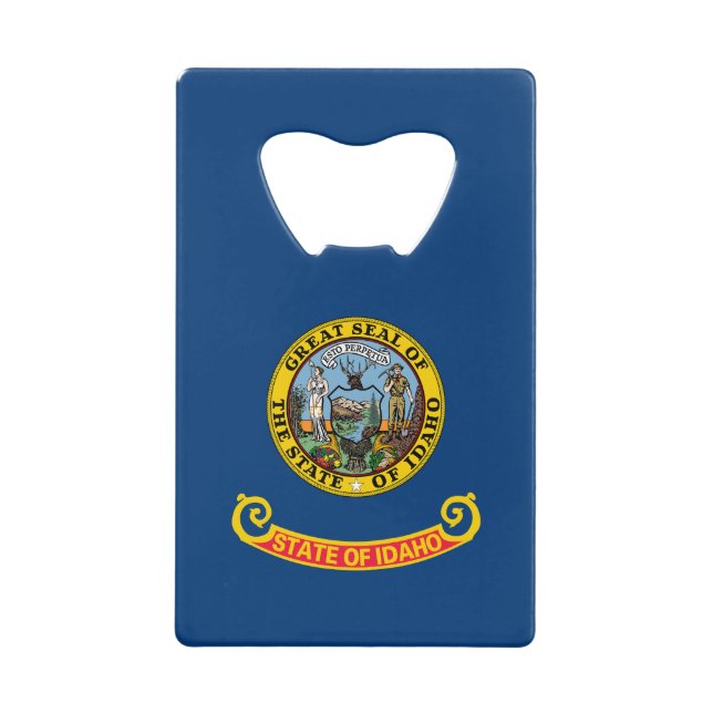 Idaho State Flag Credit Card Bottle Opener (Front)