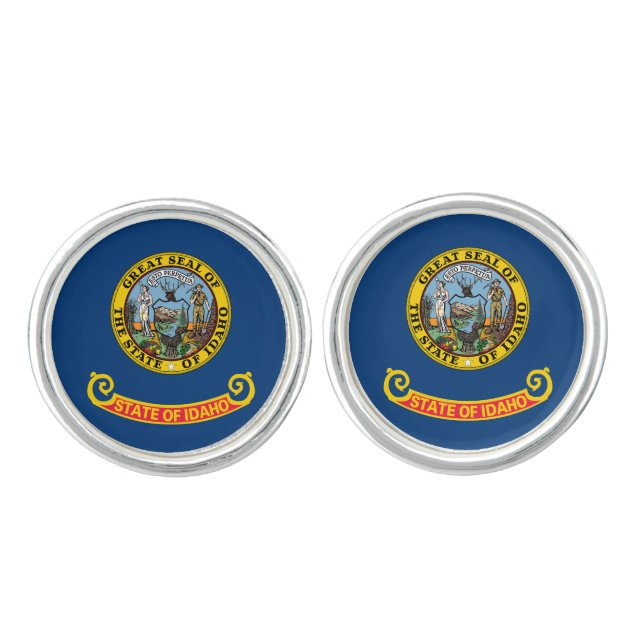 Idaho State Flag Cufflinks (Front)