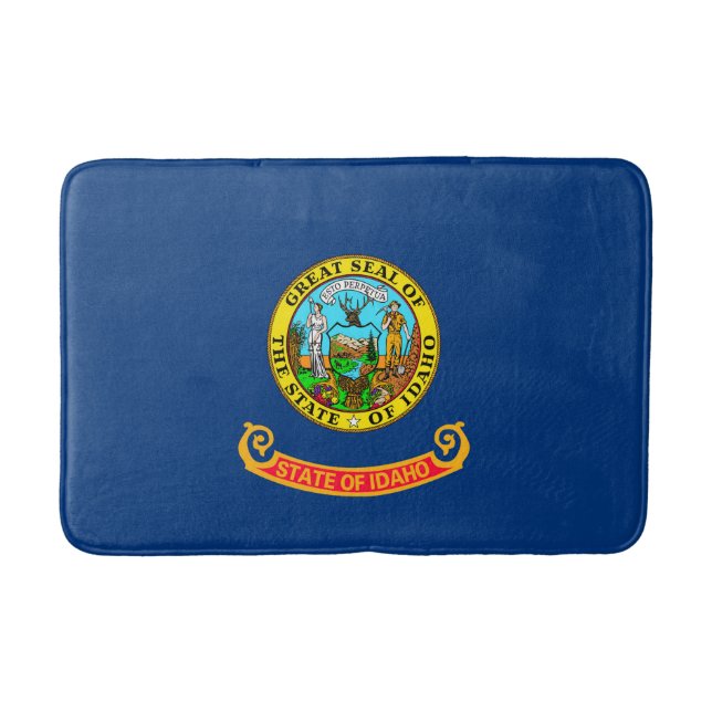 Idaho State Flag Design Bathroom Mat (Front)