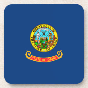 Idaho State Flag Design Beverage Coaster