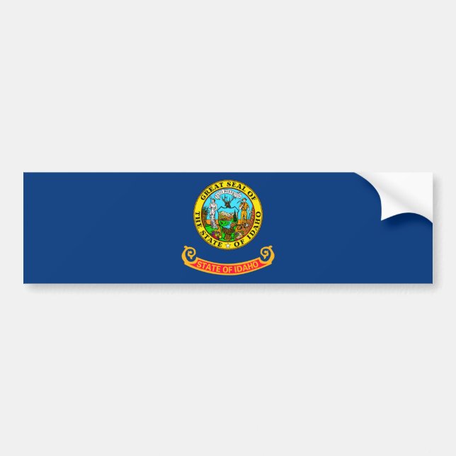 Idaho State Flag Design Bumper Sticker (Front)