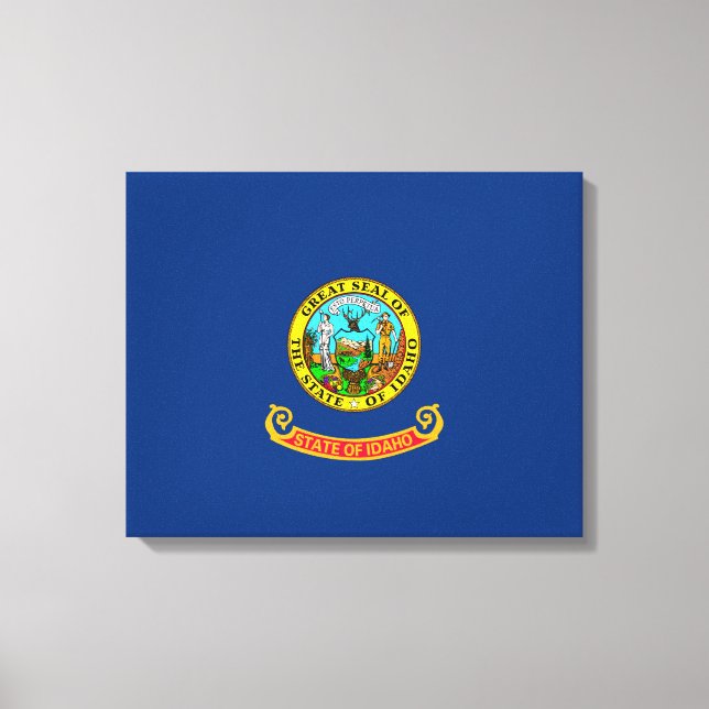 Idaho State Flag Design Canvas Print (Front)