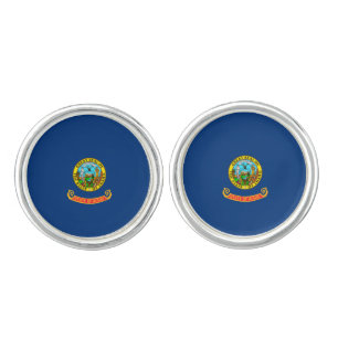 Idaho State Flag Design Cufflinks