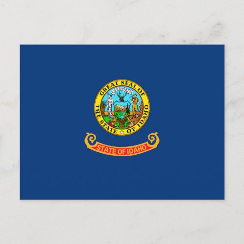 Idaho State Flag Design Postcard