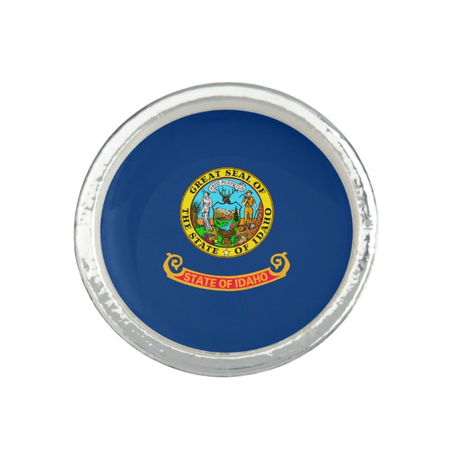 Idaho State Flag Design Ring (Front)
