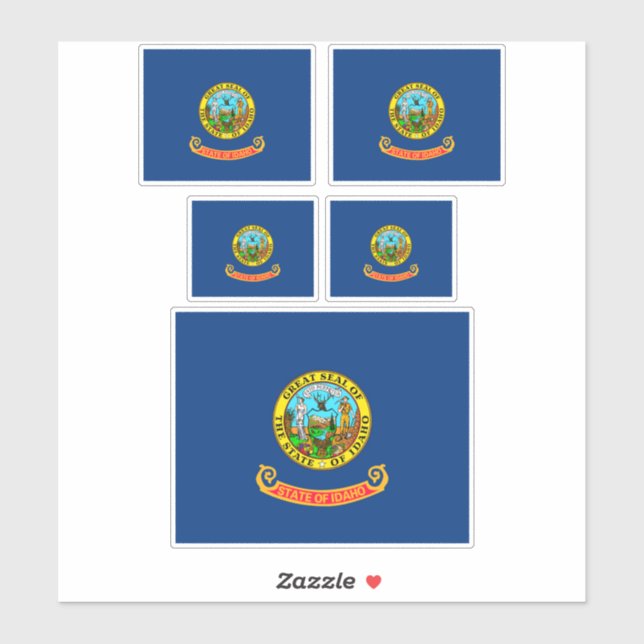 Idaho State Flag Design Sticker (Sheet)
