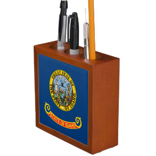 Idaho State Flag Desk Organizer