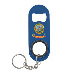 Idaho State Flag Keychain Bottle Opener