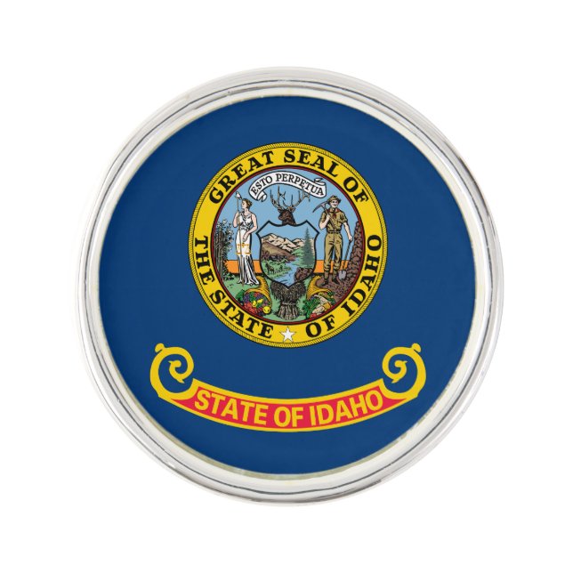 Idaho State Flag Lapel Pin (Front)