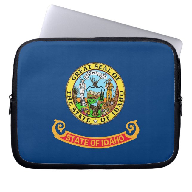 Idaho State Flag Laptop Sleeve (Front)