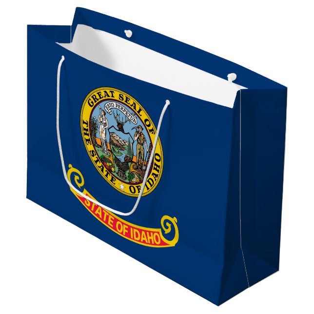 Idaho State Flag Large Gift Bag (Front Angled)