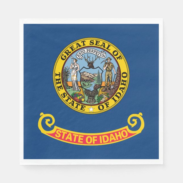 Idaho State Flag Napkins (Front)