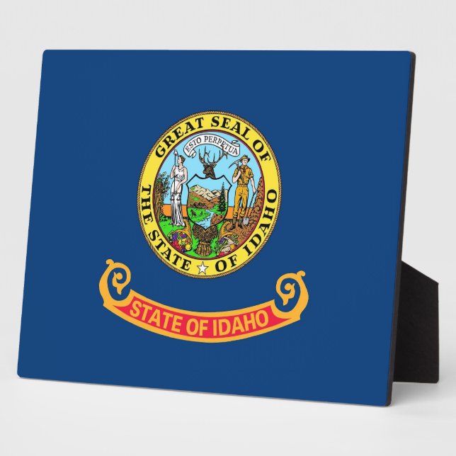 Idaho State Flag Plaque (Side)