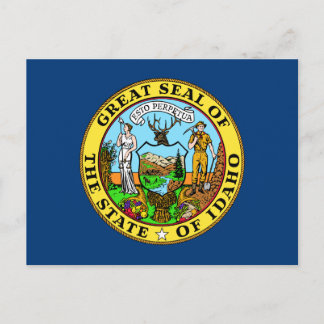 Idaho State Flag postcard