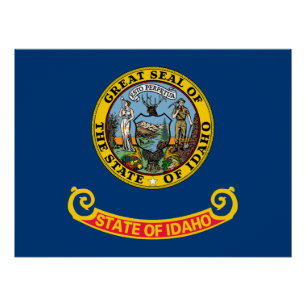Idaho State Flag Poster
