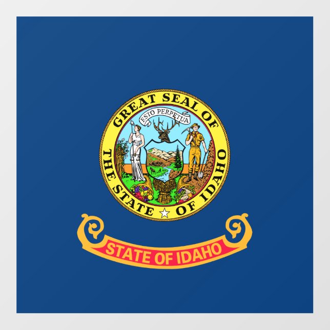 Idaho State Flag Seal Floor Decal (Front)