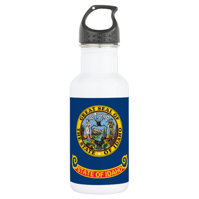 Idaho State Flag Stainless Steel Water Bottle (Front)