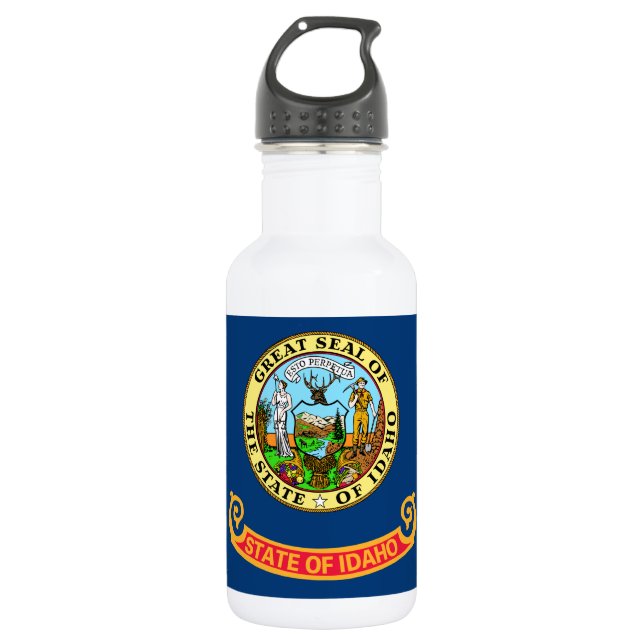 Idaho State Flag Stainless Steel Water Bottle (Front)