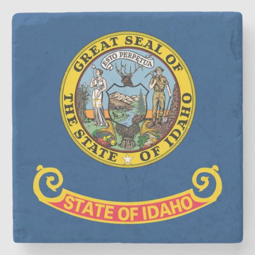 Idaho State Flag Stone Coaster
