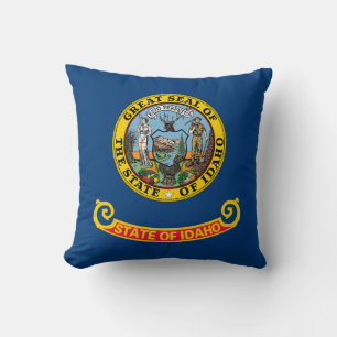Idaho State Flag Throw Pillow