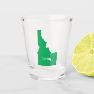 Idaho State Map Belong Shot Glass