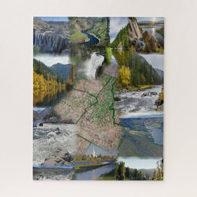 Idaho State Photo Collage 13 Images Jigsaw Puzzle (Vertical)