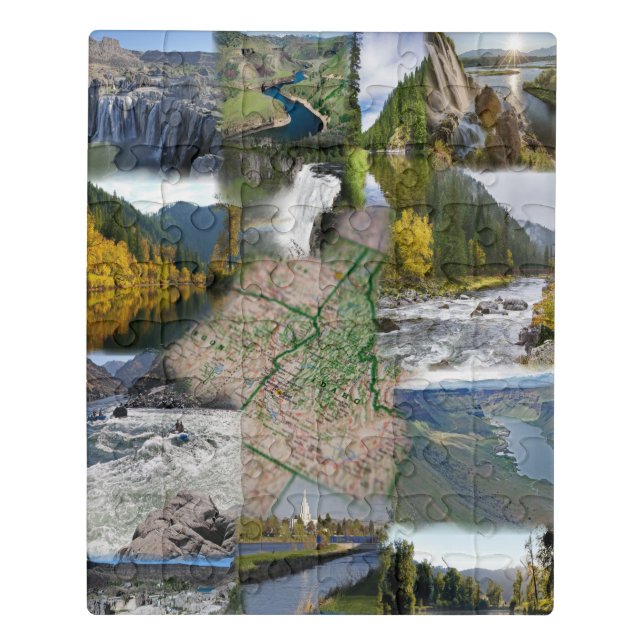 Idaho State Photo Collage 13 Picture Jigsaw Puzzle (Puzzle Vertical)