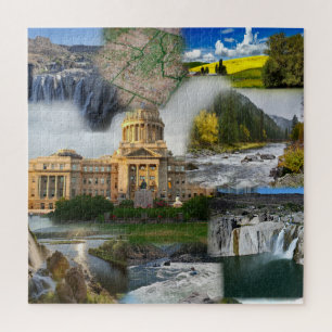 Idaho State Photo Collage 8 Pictures Jigsaw Puzzle