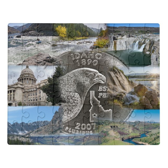 Idaho State Photo Collage 9 Pictures Jigsaw Puzzle (Puzzle Horizontal)