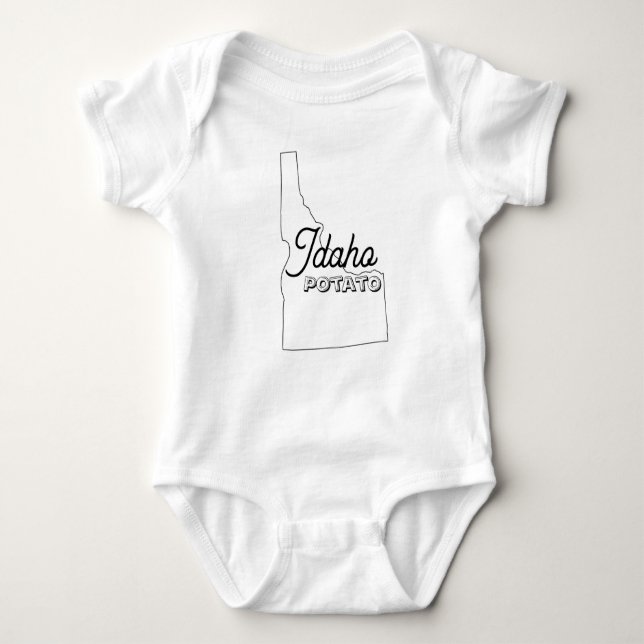 Idaho State Potato Baby Bodysuit (Front)