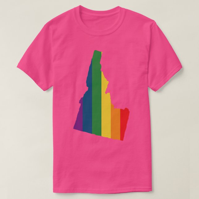 Idaho State Rainbow TShirt (Design Front)