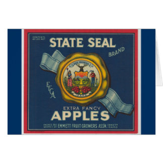 Idaho State Seal Apples Cards