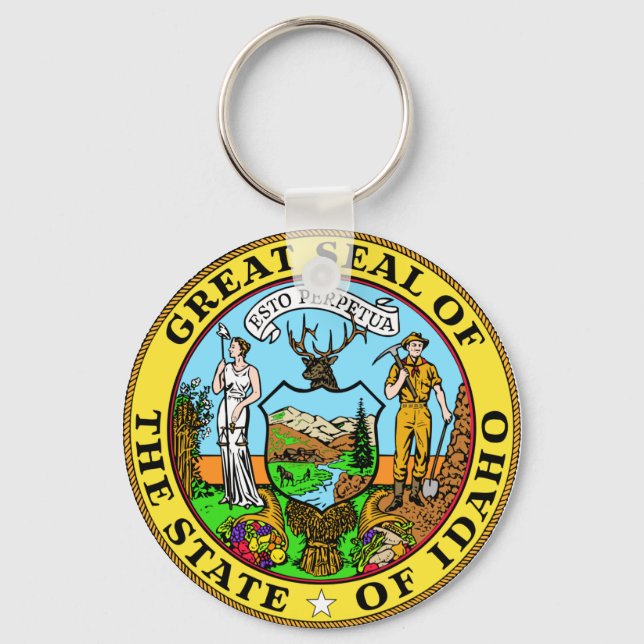 Idaho State Seal Keychain (Front)