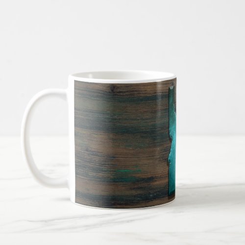 Idaho State Shape Teal Coffee Mug