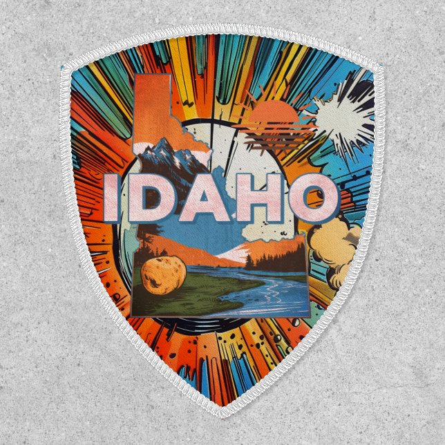 Idaho State Travel Badge Patch (Front)