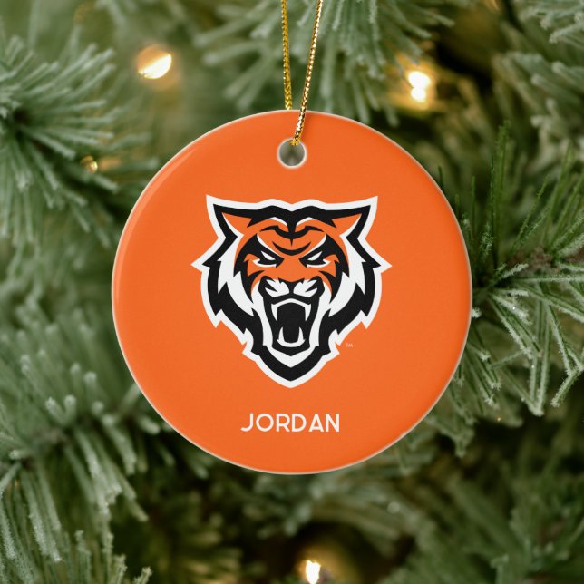 Idaho State University Bengals Spirit Design Ceramic Ornament (Tree)