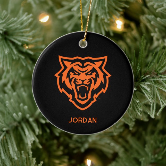 Idaho State University Bengals Spirit Design Ceramic Ornament (Tree)